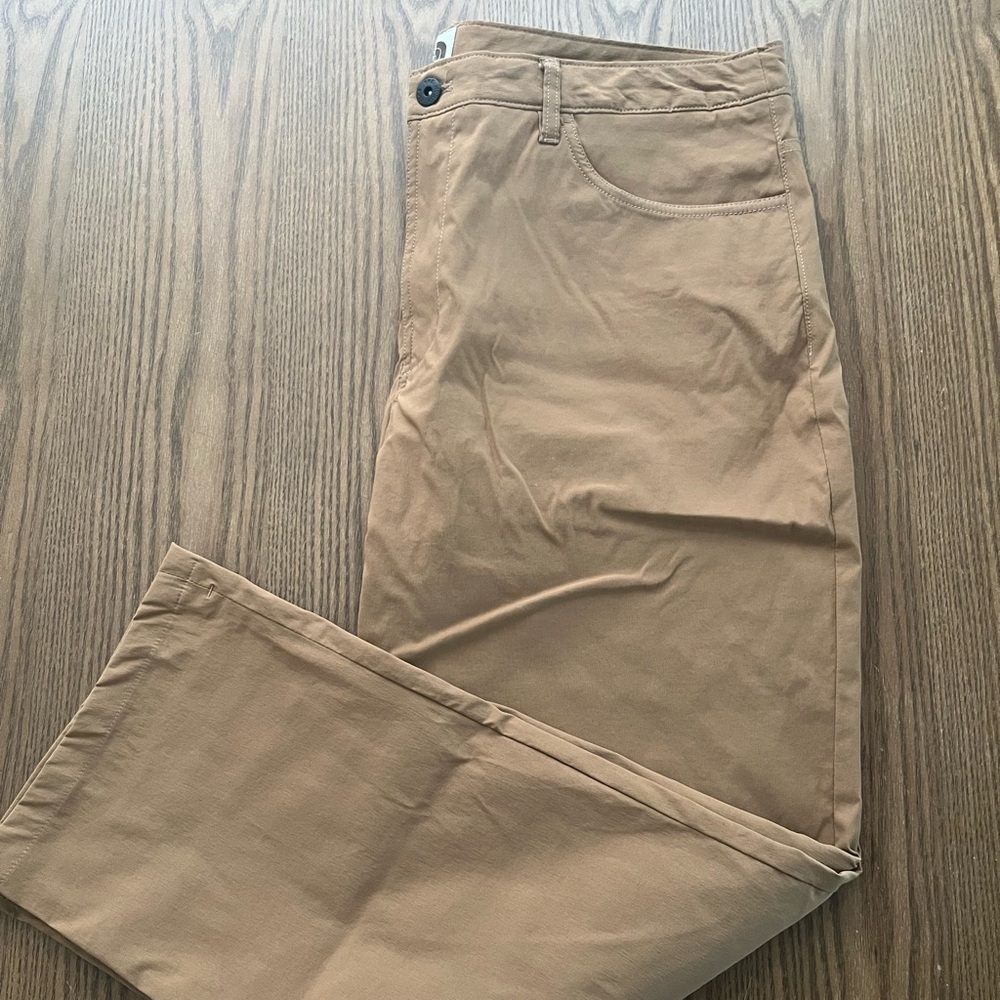 The North Face FAWN Stretch Polyester Spirt Casual Pant Brown 36